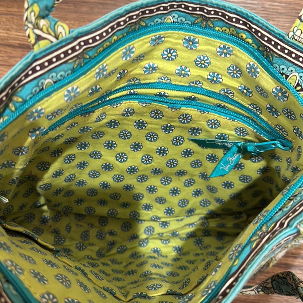Vera Bradley Vintage Teal Purse - Picture 3 of 5